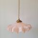 Suspension en verre de Clichy rose