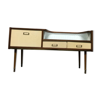 Vintage dressing table console / retro lowboard TV unit 1950s/60s