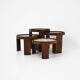 Nest tables model 780, created by Gianfranco Frattini for Cassina, year