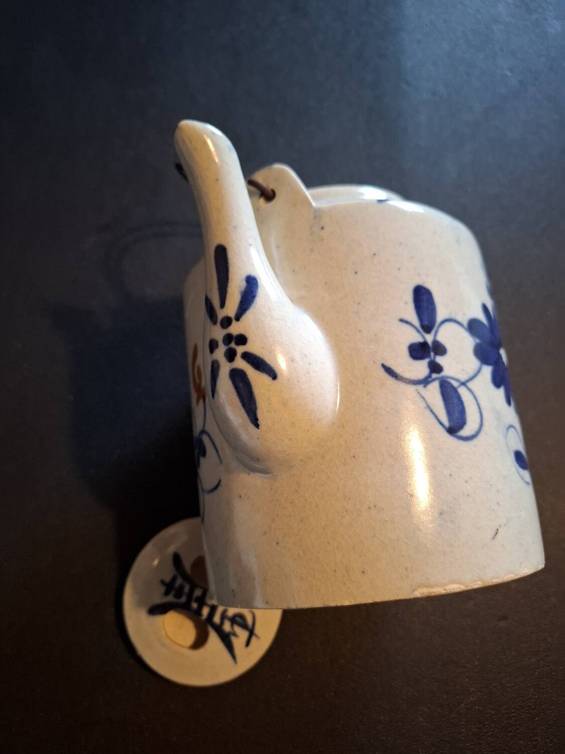 Antique stoneware teapot