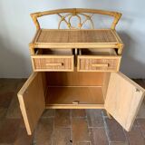 Vintage rattan sideboard