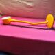 Vintage yellow desk lamp with flexible gooseneck - 1970s