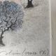 Watercolor landscape of Provence