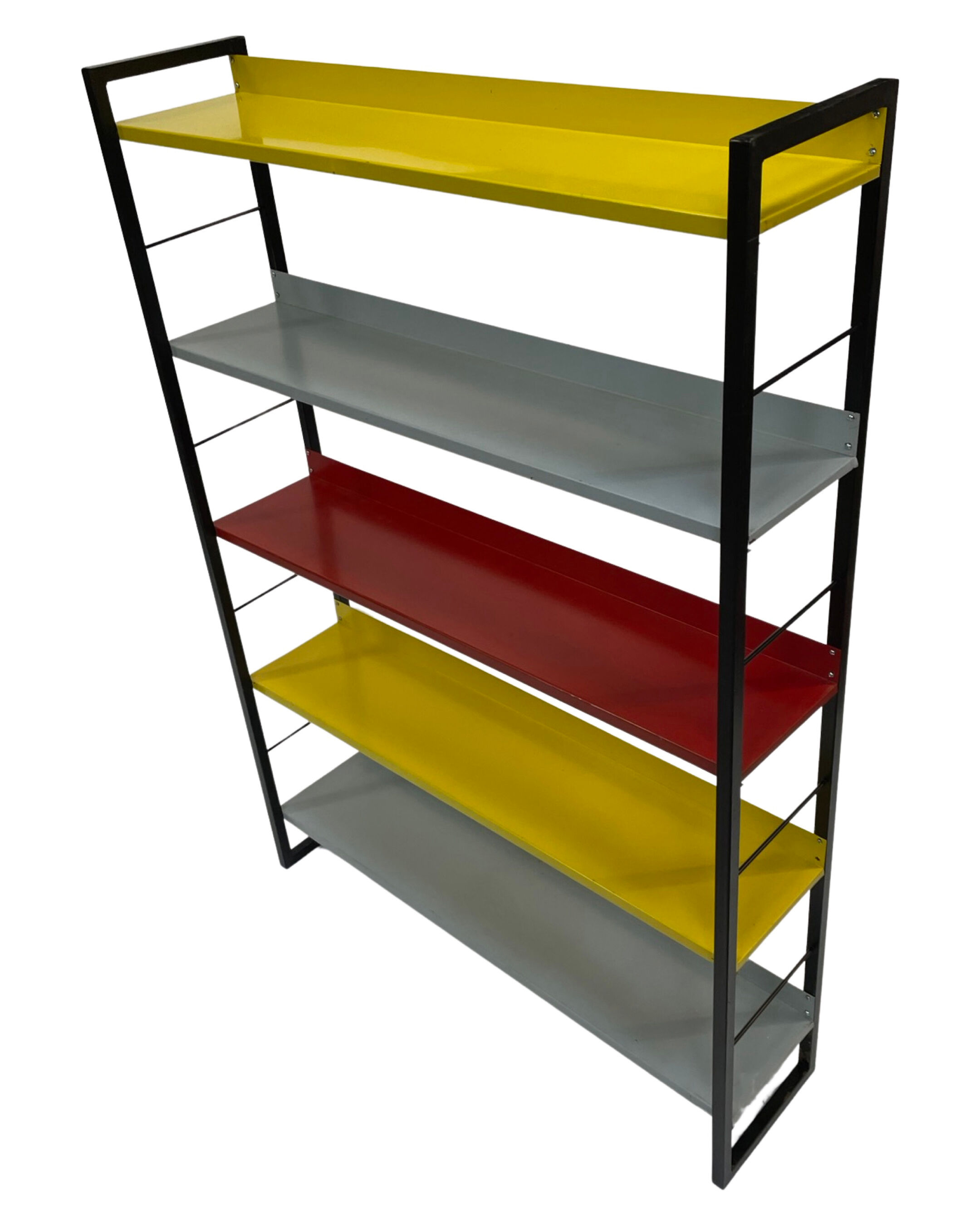 Small Tomado shelving unit in metal and several colours - 1960s Dutch Design