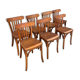 7 chaises bistrot vintage style Thonet Baumann