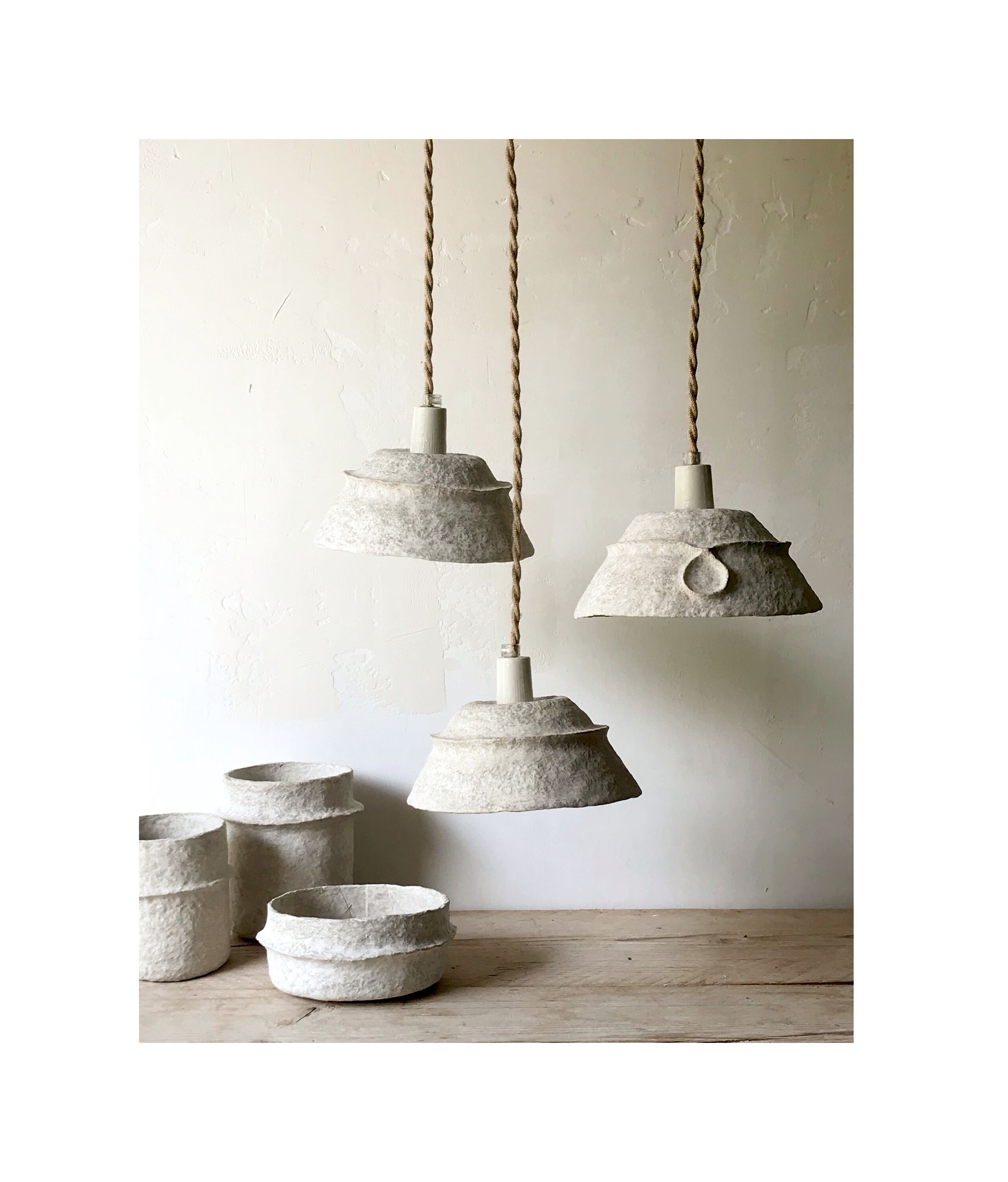 Papier-mâché ribbon walkman