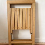 designer folding chairs in beech wood