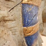 Grande paire de décorations murales en bois sculpté de feuillages 18e siècle