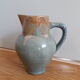 Pitcher ceramic  tones blue, green and caramel