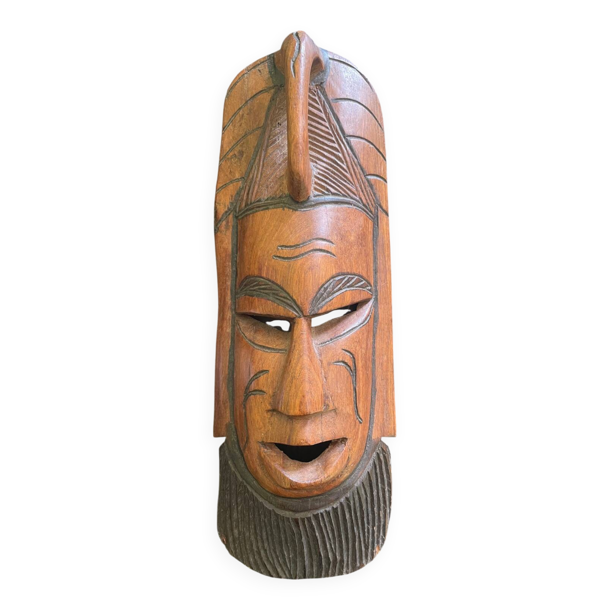 Handmade wooden African mask