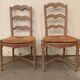 Paire de chaises Provençale en hêtre patiné XX siècle