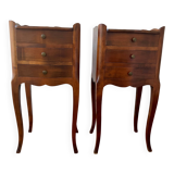 Two Cherry Wood Bedside Tables