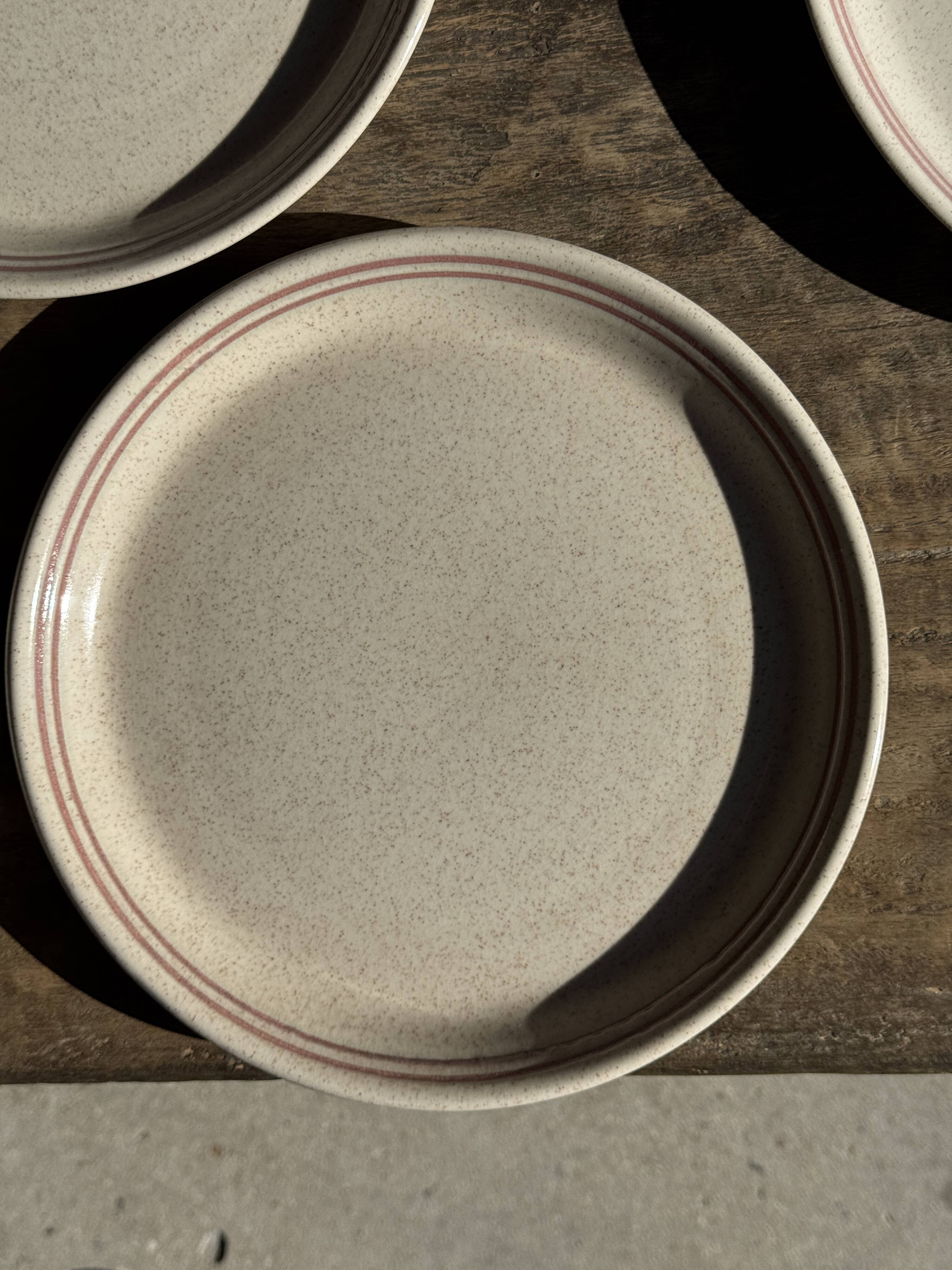 Lunéville table service Art Workshop 8 plates and 2 serving dishes