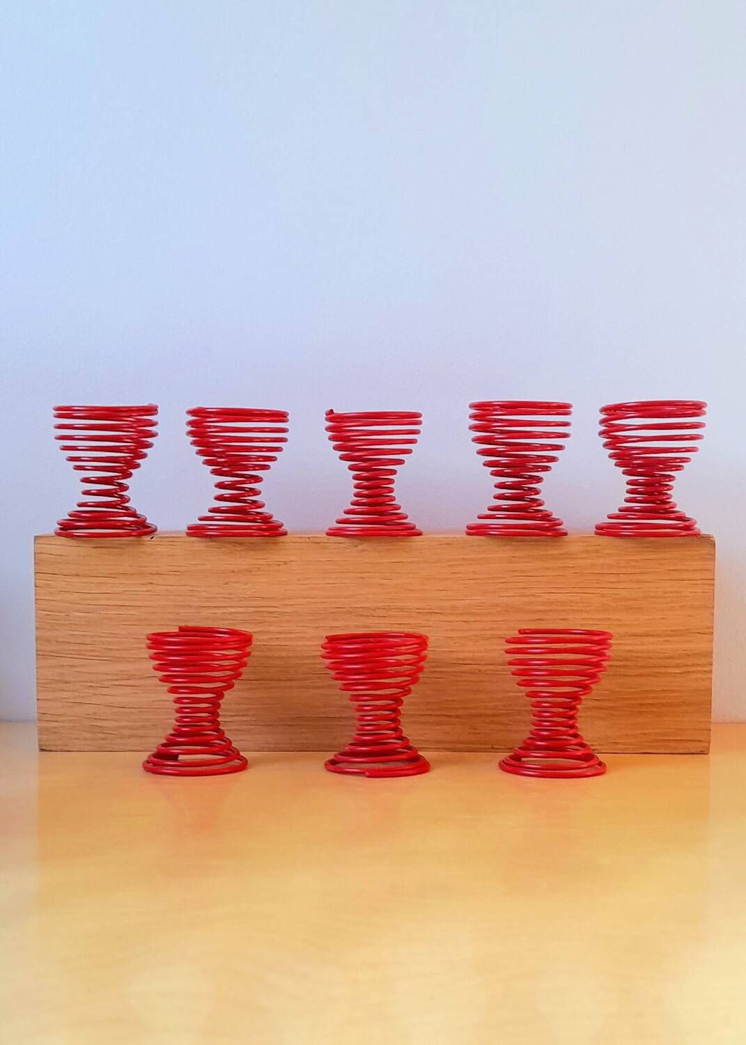 80s spring egg cups