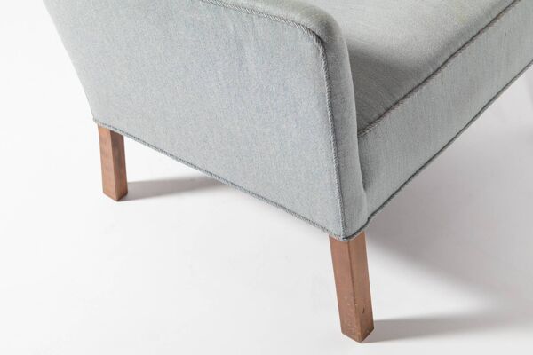 Ensemble de deux fauteuils club danois modernes d'Einar Larsen, années 1950