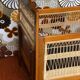 Vintage wicker children's bed 1960