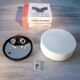 Large modernist ceiling light from the 60s, Vianne glassware, new.