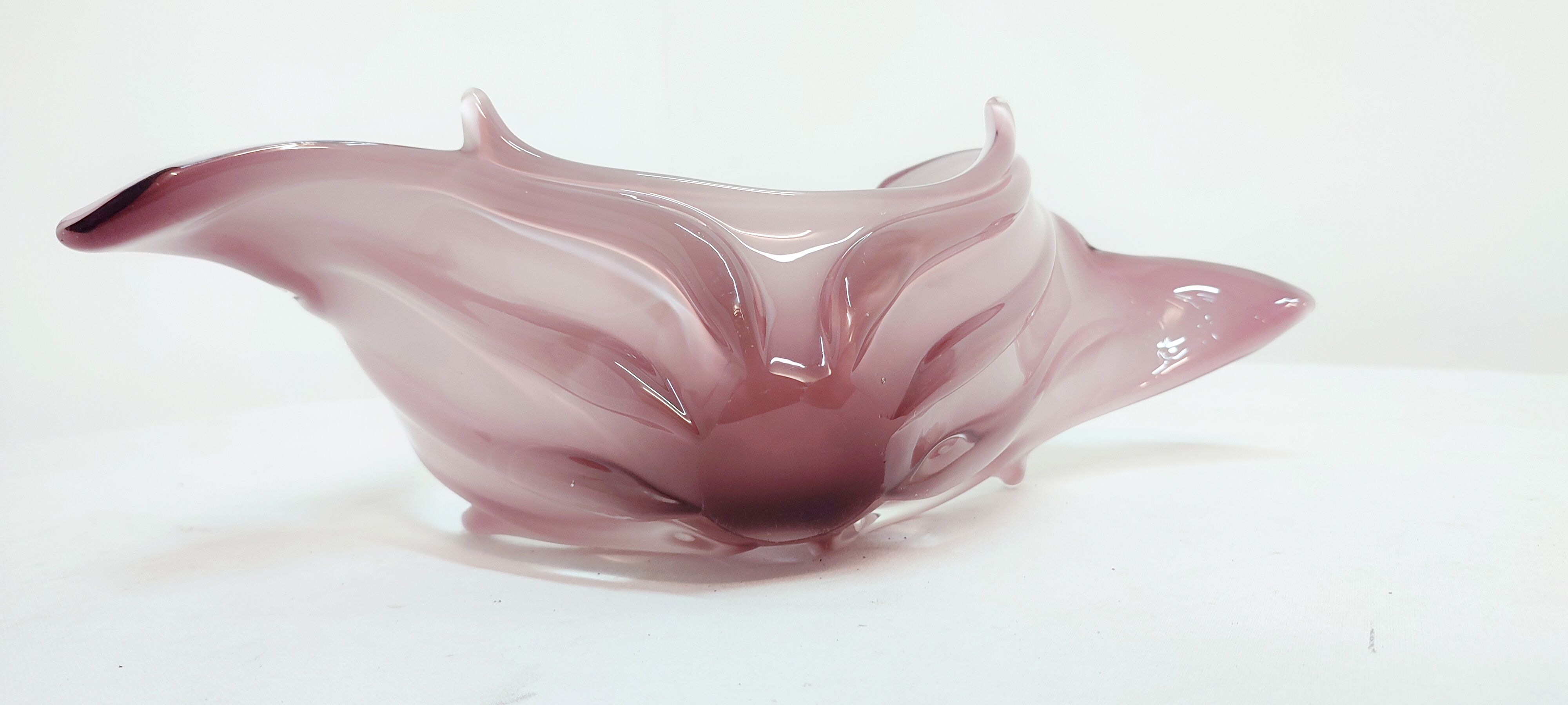 Centre de table en verre de Murano, Italie, années 1980.