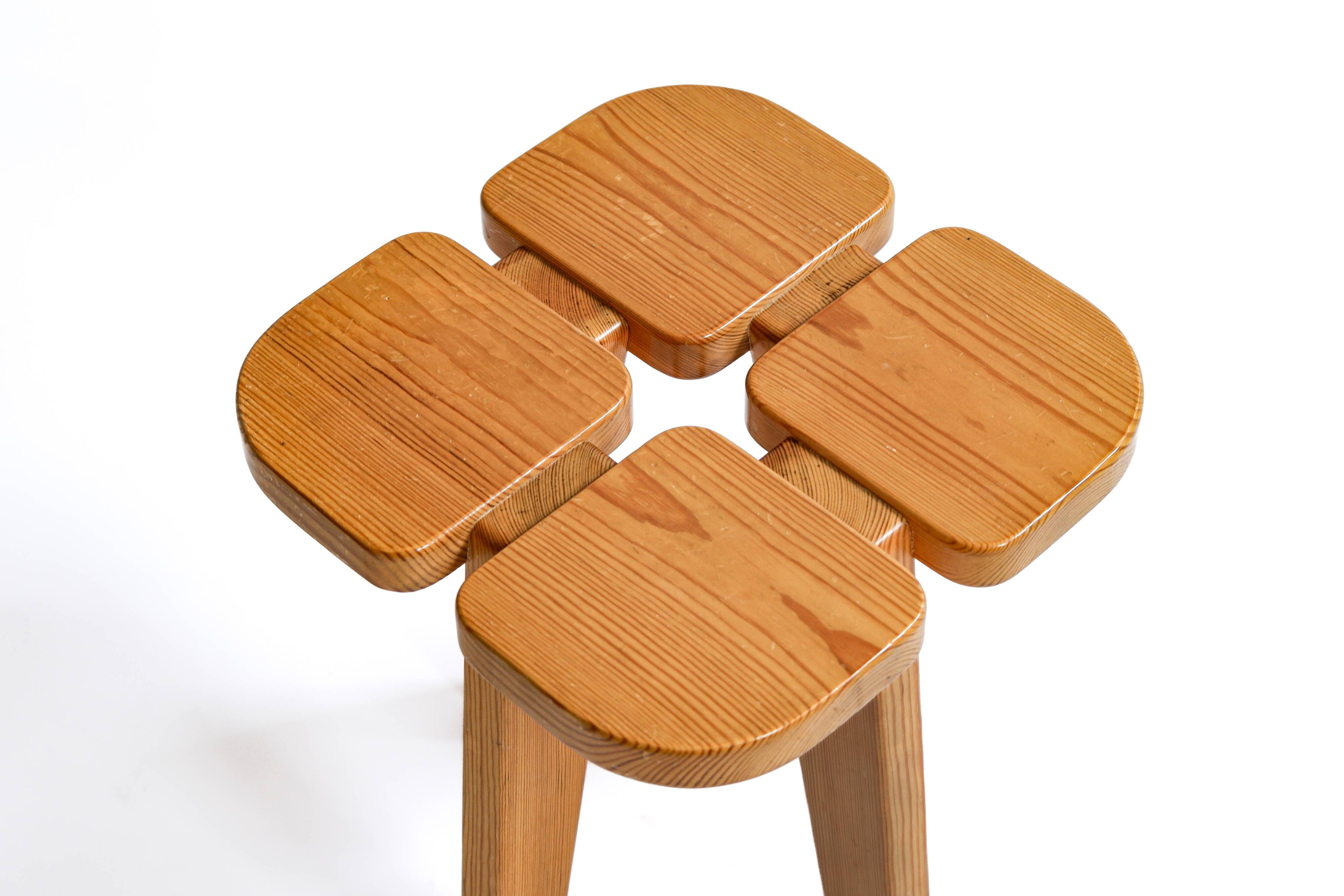 Lisa Johansson-Pape, Apila stool, pine circa 1960