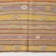 Kilim turc jaune et violet doux 5x6, 168x135