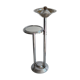 Cendrier sur pied style art deco en aluminium