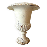 Medici pot in white cast iron - shower base