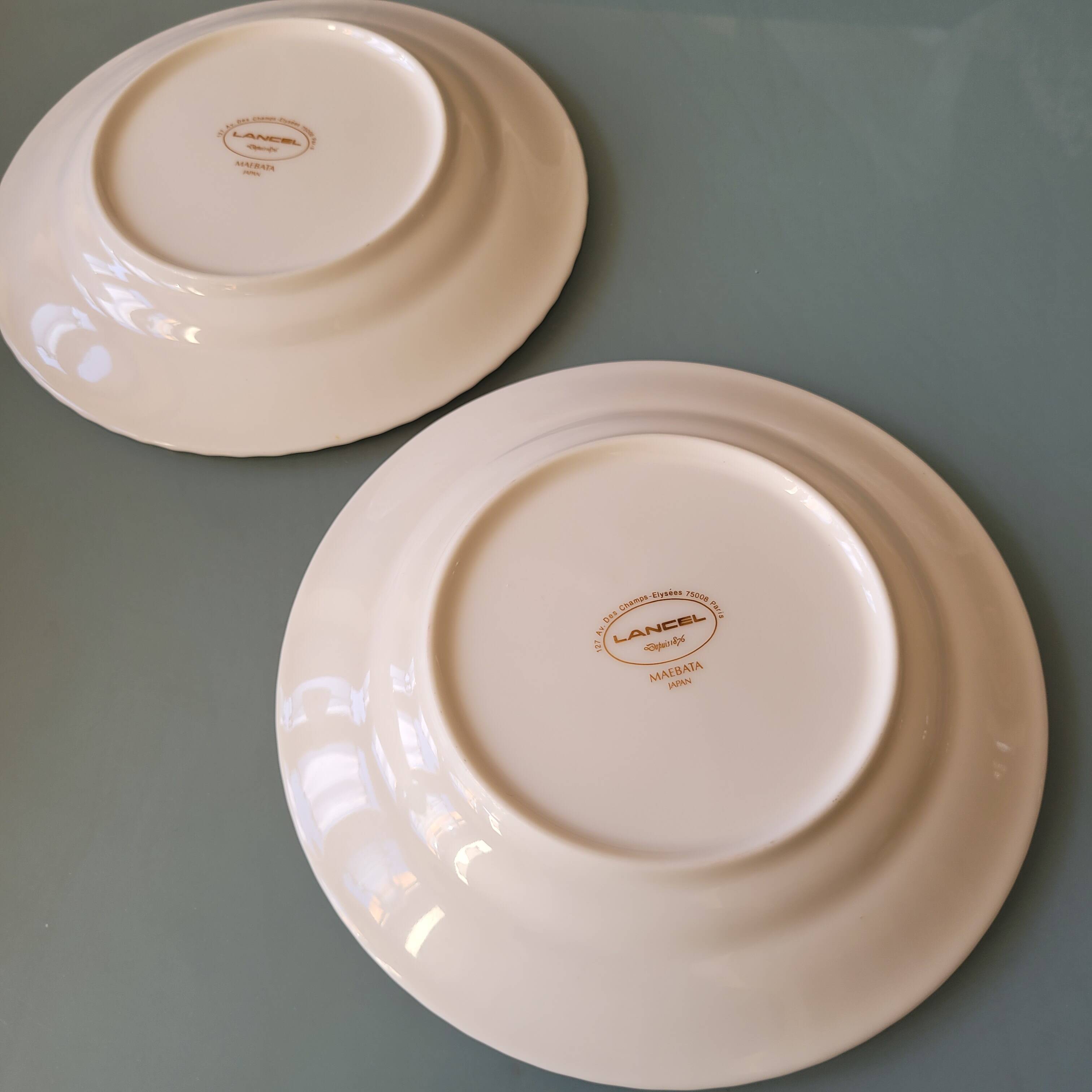 Set of 2 Lancel empty plates/pockets
