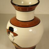 Quimper earthenware vase