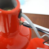 1970s josef hurka red table lamp for lidokov, czechoslovakia