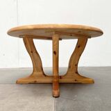 Vintage pine coffee table by Burchardt Nielsen, 1970s.