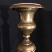 Bronze torch candle holder early 20th century