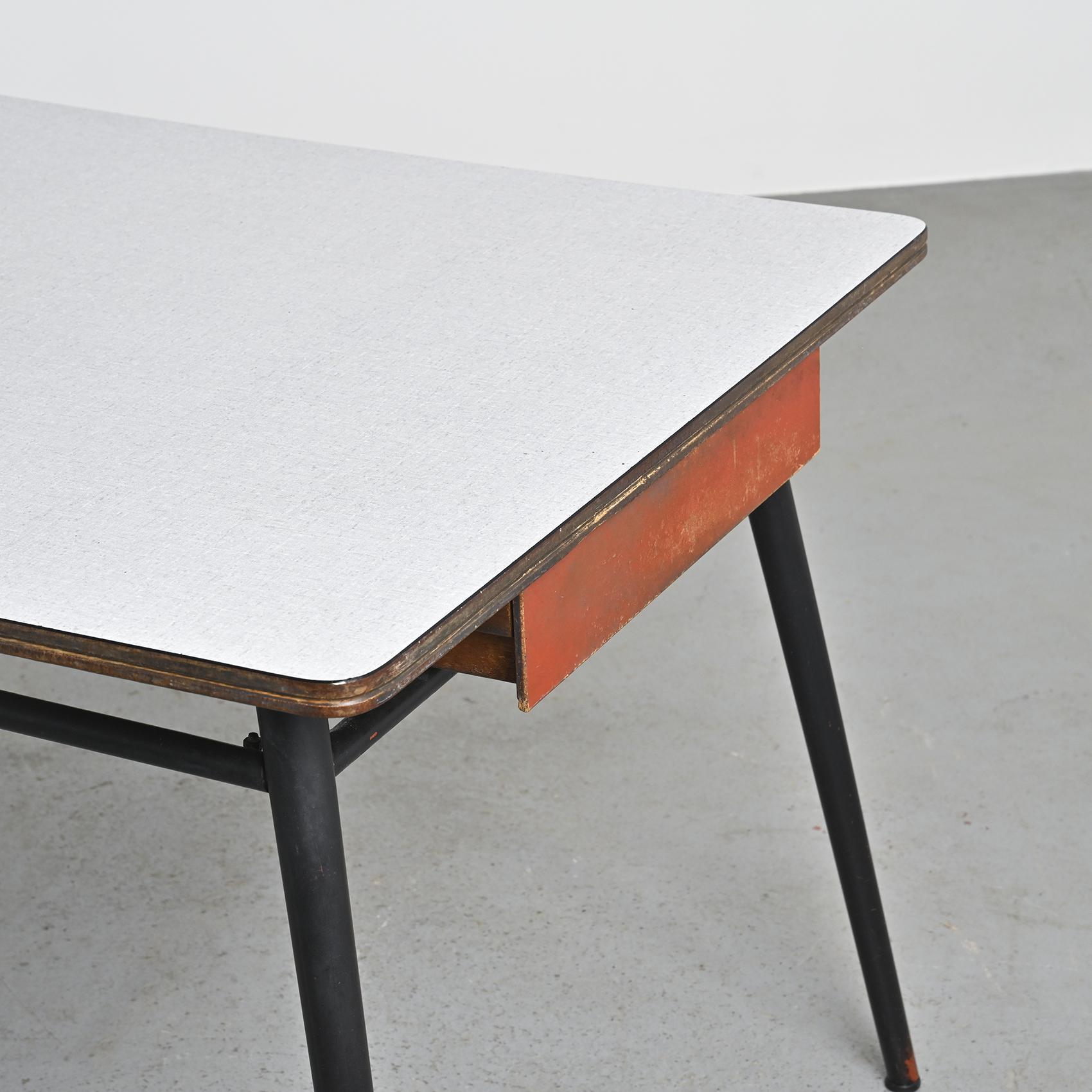 Kitchen table and chairs set by André Sornay, Lyon 1955