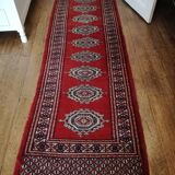 Afghan carpet knotted hand at the end of the 19th century 72x176cm