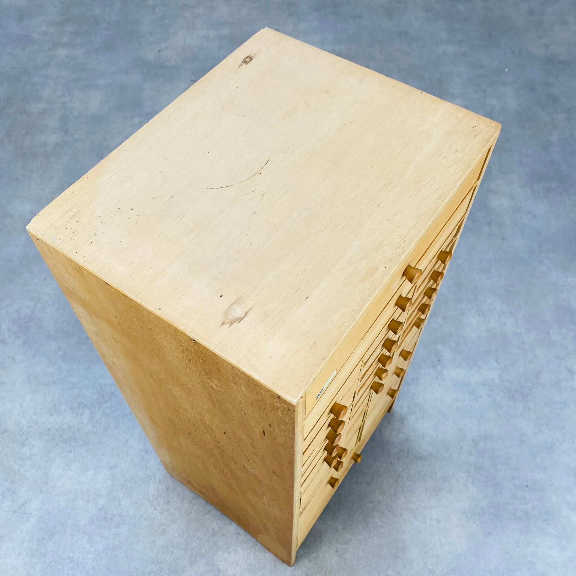 Watchmaker's furniture layette Manu France drawers