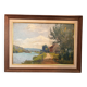 Old Oil Painting Georges LE MEILLEUR House on the Marne Impressionism