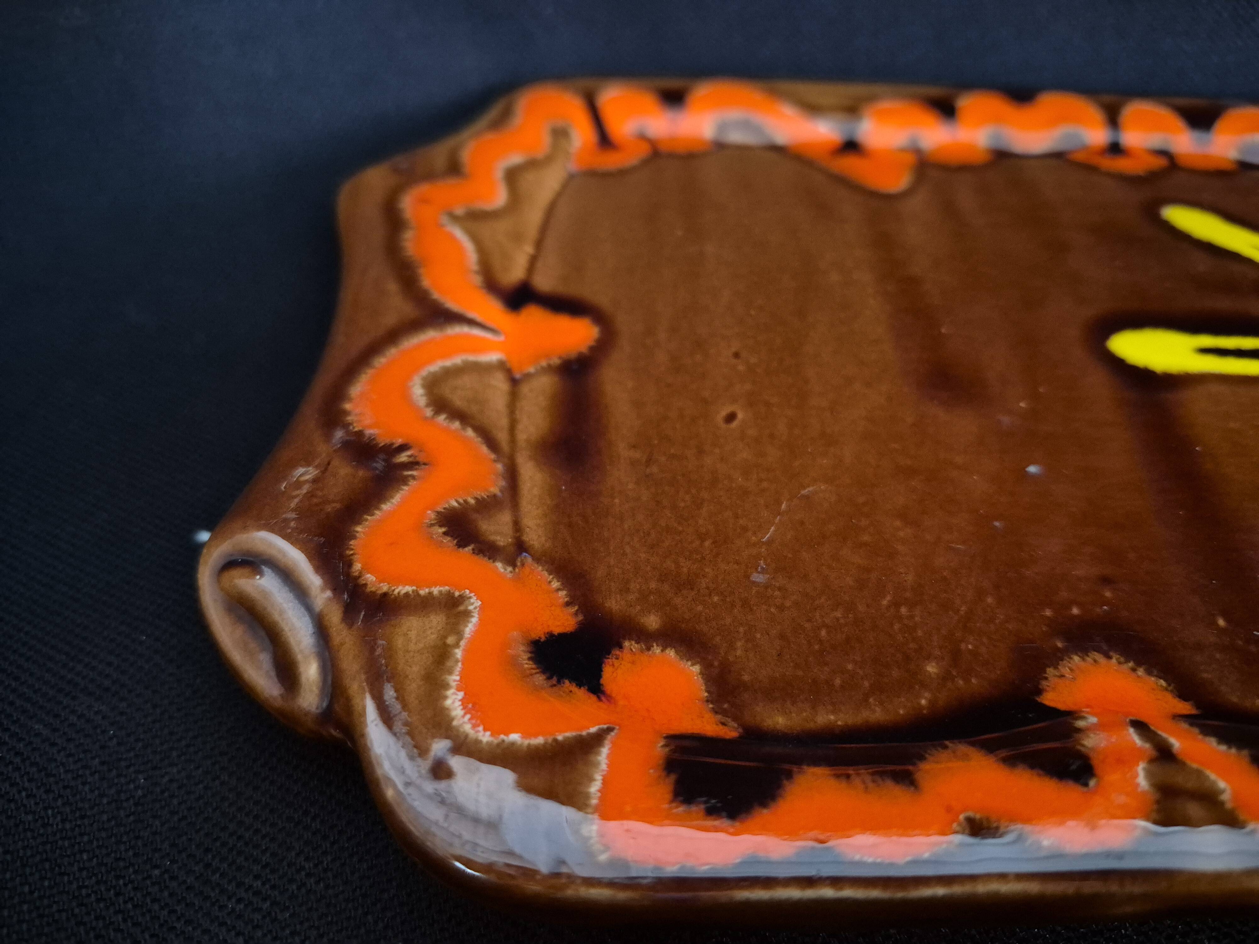 Vintage ceramic cake plate