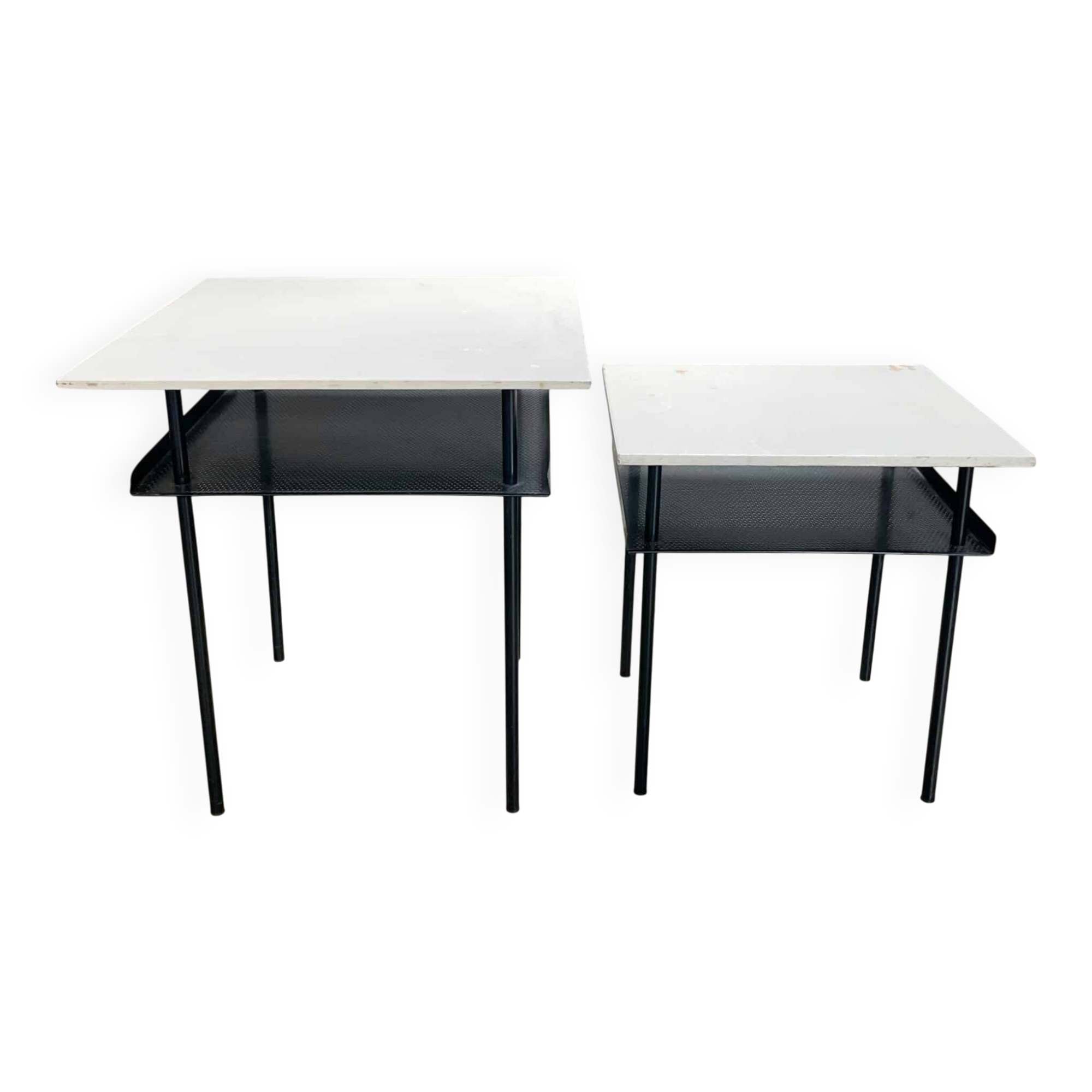 Set of mid-century modernist side tables, Wim Rietveld for Auping, 1950s