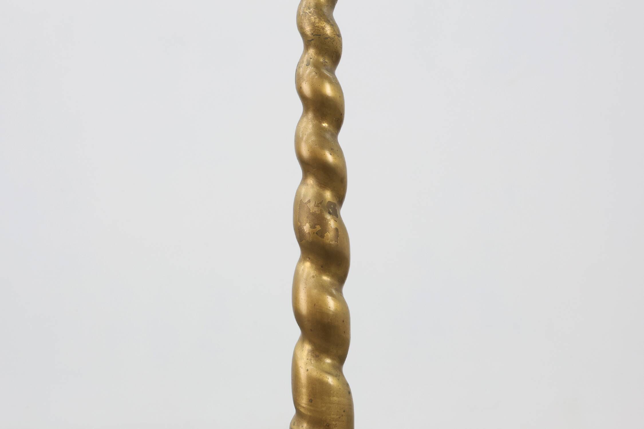 Large copper church candle holder, France 19th century