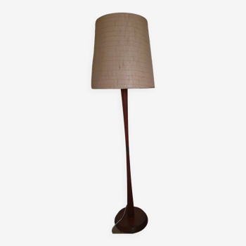 Scandinavian diabolo teak floor lamp