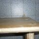 Vintage wall coat rack with shelf and 8 sliding pads