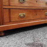 Chest of drawers light oak marble top
