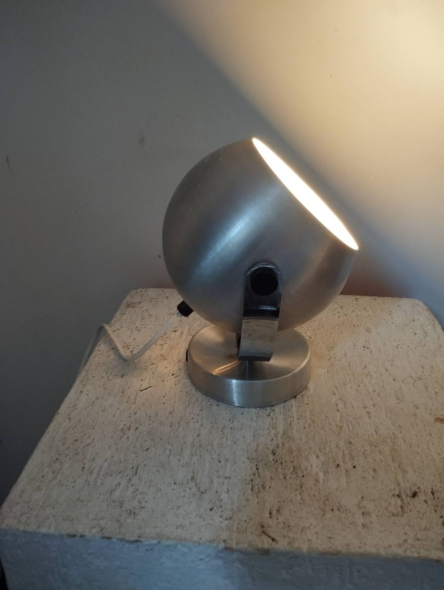 Aluminum ball wall lamp Space age design 70