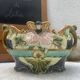 Large Onnaing Barbotine Planter / Planter circa 1900 Ar Style