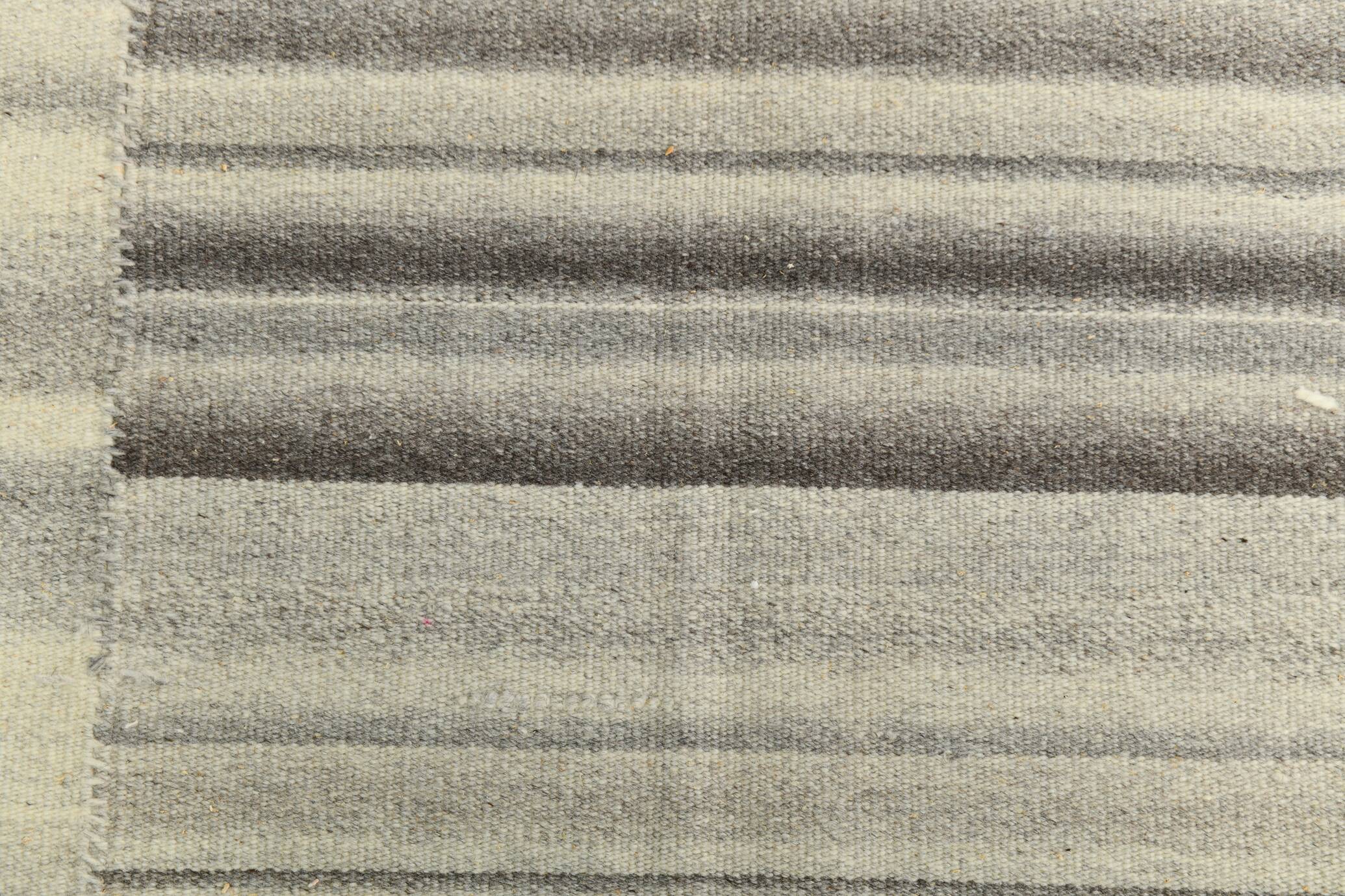 Mid Century Modern Large Vintage Kilim Rug, 307x396Cm