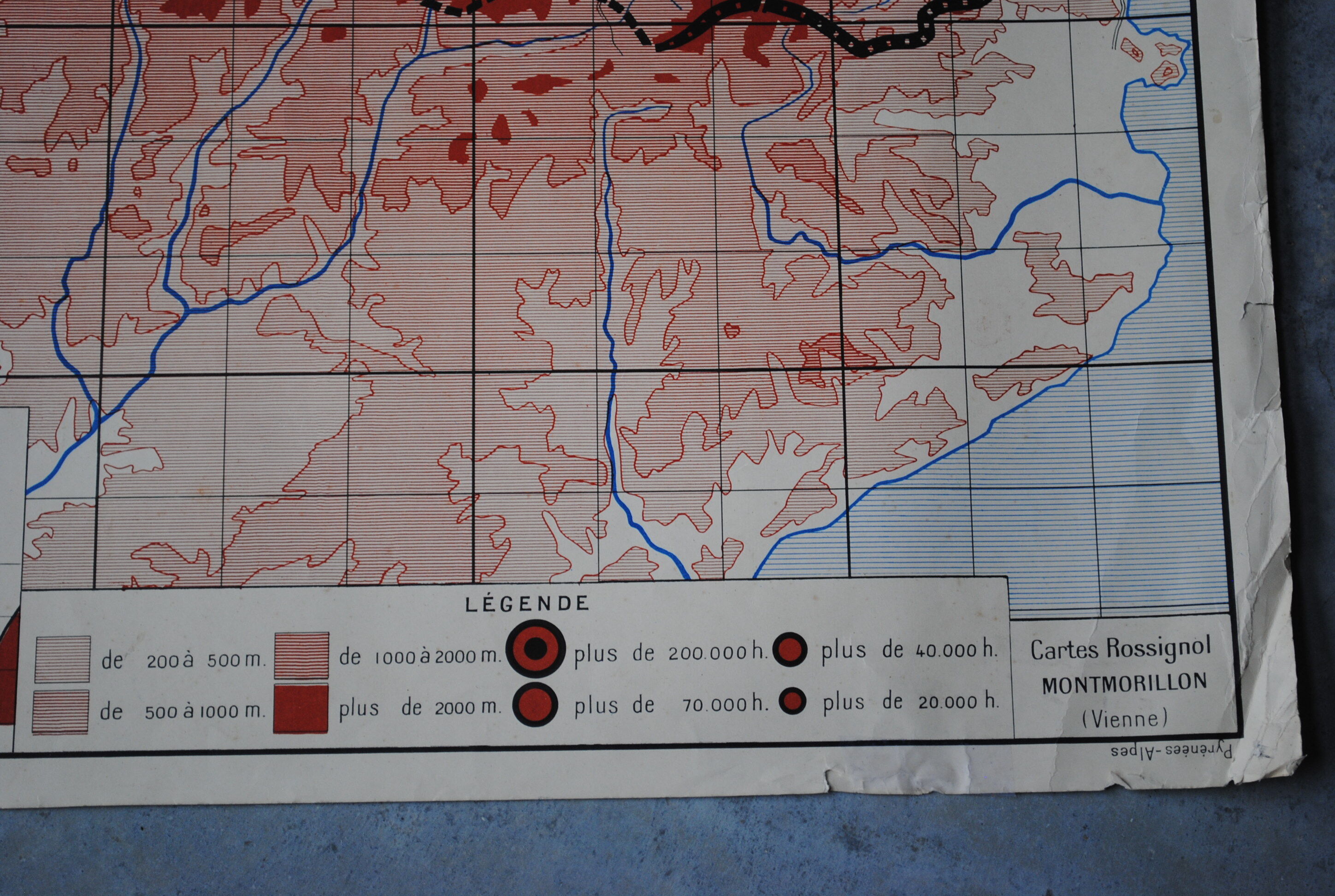 Carte scolaire Rossignol des Pyrénées et Alpes