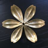 Set of 6 brass cups