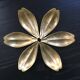 Set of 6 brass cups