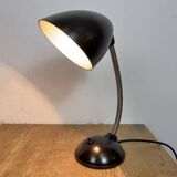 Vintage Brown Bakelite Gooseneck Table Lamp, 1950s
