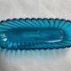 Antique Baccarat bowl in 19th century blue crystal