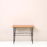 Scandinavian coffee table in teak and metal